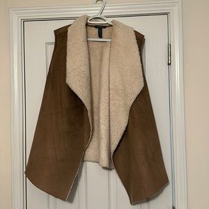 Ralph Lauren Sherpa and Faux Suede Vest